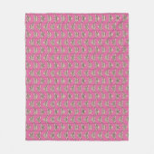Roze engelvis fleece deken (Voorkant)