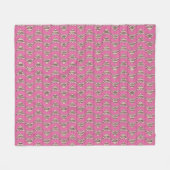 Roze engelvis fleece deken (Voorkant (Horizontaal))