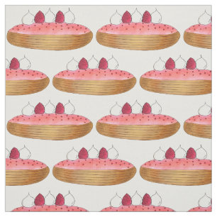 Roze esclair French Choux Pastry Baking Patisserie Stof
