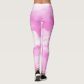 Roze esthetische regenboogstraal leggings (Achterkant)
