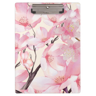 Roze Esthetische Sakura Cherry Blossom Roze Bloeme Klembord