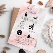 Roze esthetische Visitekaartje voor kaarszorg