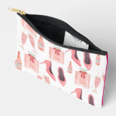 Roze esthetische zak etui (Open)