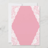 Roze Etnische  Baby shower Uitnodigen Kaart (Achterkant)