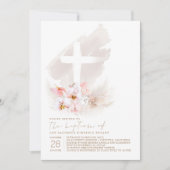 Roze, exotische gloeiende doorsnede van Pampas Gra Kaart (Voorkant)