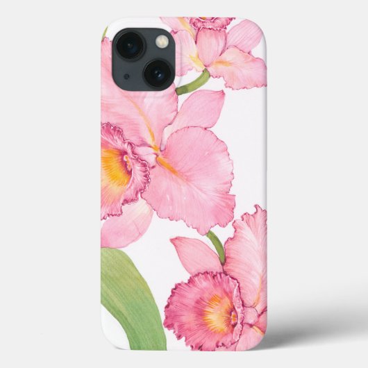 Roze exotische Waterverf Flowers Case-Mate iPhone Case (Achterkant)