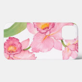 Roze exotische Waterverf Flowers Case-Mate iPhone Case (Achterkant (horizontaal))