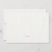 Roze expressie fotouitnodiging kaart (Achterkant)