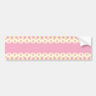 Roze Eyelet Background Bumpersticker