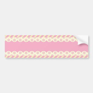 Roze Eyelet Background Bumpersticker