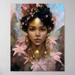 Roze Fae 5 Fantasy Art Poster