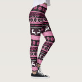 Roze Fair Isle Pattern Leggings (Rechts)