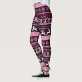 Roze Fair Isle Pattern Leggings (Links)