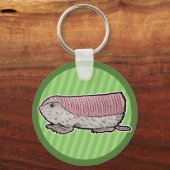 Roze Fairy Armadillo Sleutelhanger (Voorkant)