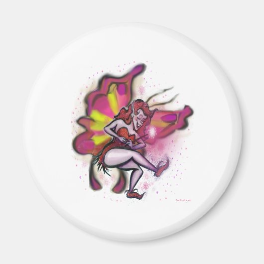 Roze fairy magneet (Voorkant)