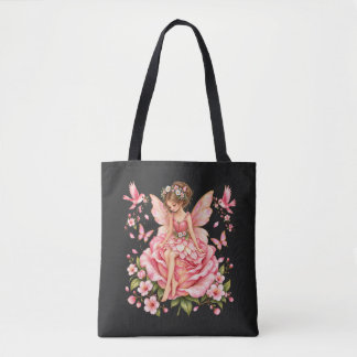 Roze Fairy Rose Tote Tas – Whimsical Fairycore Blo