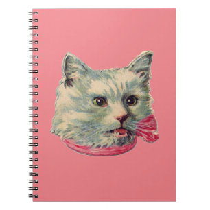 Roze  Fancy Kat Spiral Foto Notitieboek
