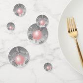 Roze Fancy kerstversieringstabel Confetti (Groep)