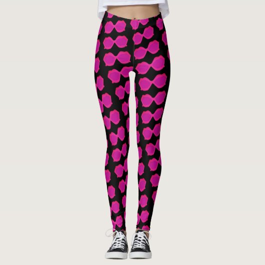 Roze Fancy zonnebril Leggings (Voorkant)