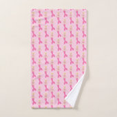 roze fantasie zeemeermin patroon bad handdoek (Handdoek)