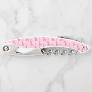 roze fantasie zeemeermin patroon kurkentrekker