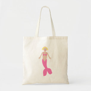 roze fantasie zeemeermin tote bag