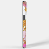 Roze Fantasy Alcohol Ink iPhone 14 Pro Max Hoesje (Achterkant / Rechts)