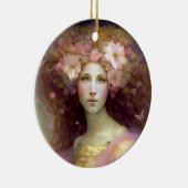 Roze Fantasy Art Keramisch Ornament (Rechts)