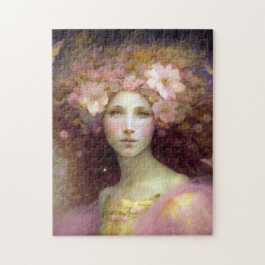 Roze Fantasy Art Legpuzzel (Verticaal)