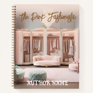 Roze Fashionista Boek Hoesje Inspiratie Notitieboe