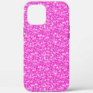 Roze faux glitter iPhone 12 pro max hoesje