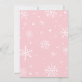 Roze Favoriete Dingen Kerstfeest Kaart (Achterkant)