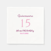 Roze fee 15e verjaardag eenvoudige moder quinceane