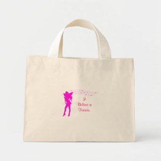 Roze fee, geloof ik in Fairies canvas tas