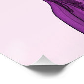 Roze Fee Grote Ogen Fantasie Portret Perfect Poster (Hoek)