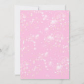 Roze Feeën Verjaardagsuitnodiging Feeëntuin Kaart (Achterkant)