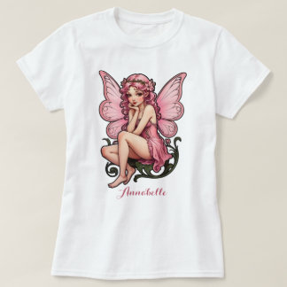 Roze feeënprinses t-shirt