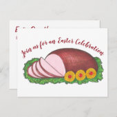 Roze feestdag Kerstmis Paasfeest Dinner Party Briefkaart (Voorkant / Achterkant)