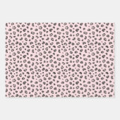 Roze feestdag, stripes en vlechten inpakpapier vel (Voorkant)