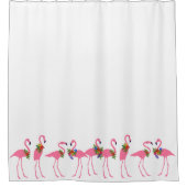 Roze feestdagen kerstavond douchegordijn (Voorkant)