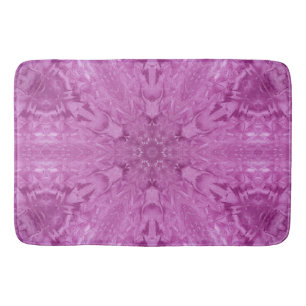 Roze Feminine Lace Kaleidoscope Snowflake Badmat