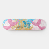 Roze fiberskateboard van de Zeemeermin Skateboard (Horizontaal)