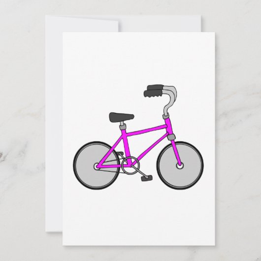 Roze fiets kaart (Voorkant)