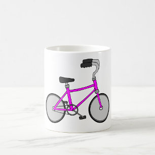 Roze fiets koffiemok