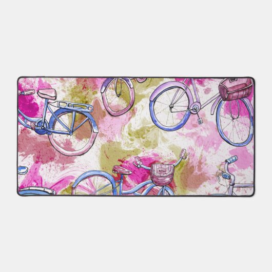 Roze fietsbureaumat bureaumat (Voorkant)