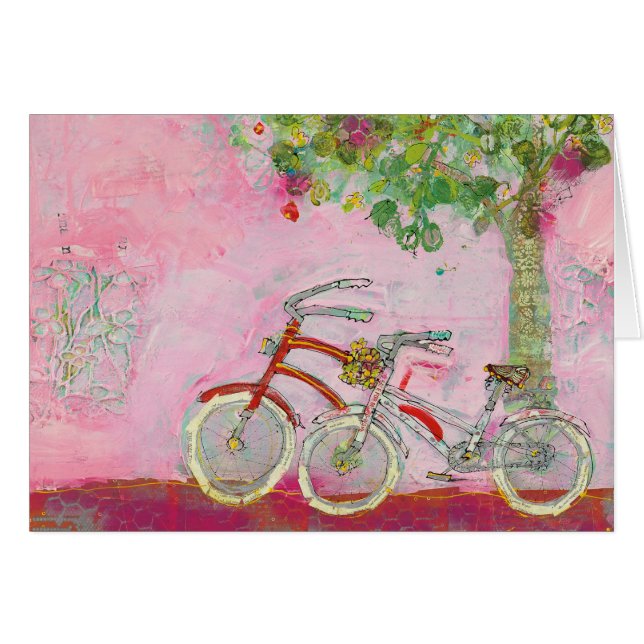 Roze fietsen (Voorkant Horizontaal)