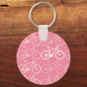 roze fietspatroon sleutelhanger (Voorkant)