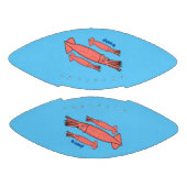 Roze fijne inktvis cartoon illustratie american football (Panelen)