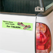 Roze Filibuster Shoes Bumpersticker (Op Truck)