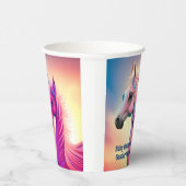 Roze filly & Blue Colt Western Stijl Geslacht Papieren Bekers (Rechts)